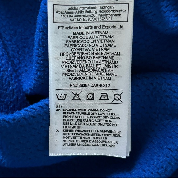 Adidas Mens 3XLT Climawarm Waffle Mesh High Neck Pullover Hoodie - Picture 10 of 16